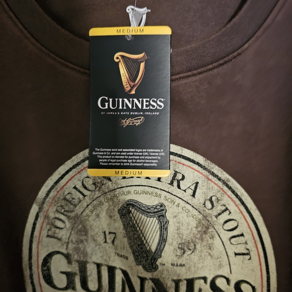 Guinness Dark Brown Crewneck Sweater - Picture 2 of 4